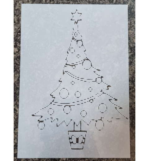 Schablone Weihnachtsbaum
