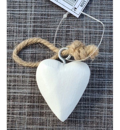 Holz Herz weiss