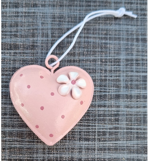 Metall Herz rosa