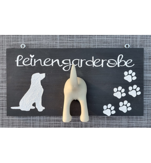Leinengarderobe  schwarz