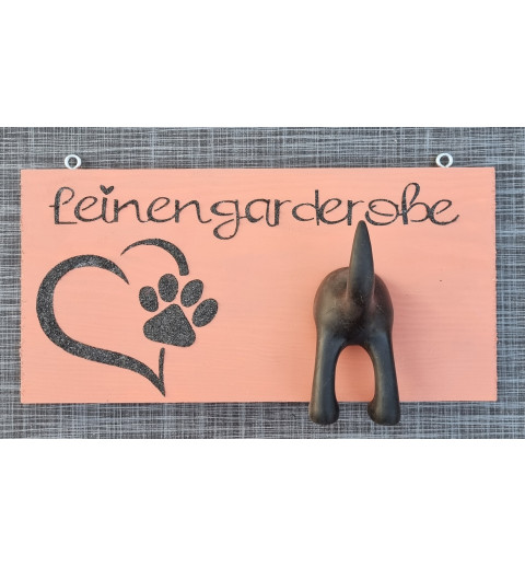 Leinengarderobe terracotta