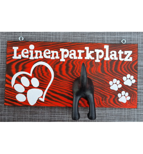 Leinenparkplatz dunkel orange