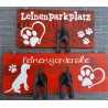 Leinengarderobe dunkel orange