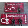 Leinengarderobe pink