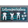 Leinenparkplatz türkis