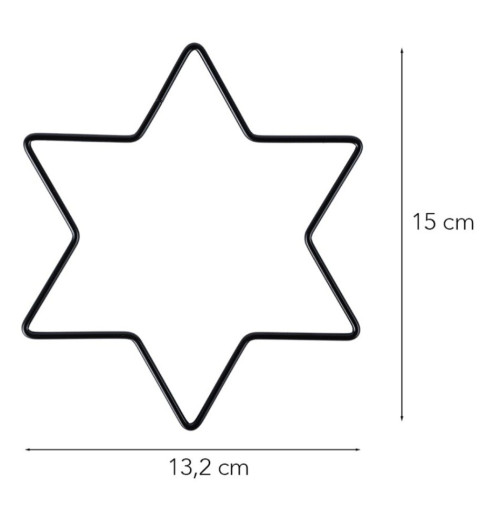 Metall Stern schwarz