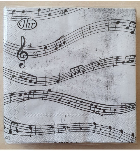 Servietten Musiknoten