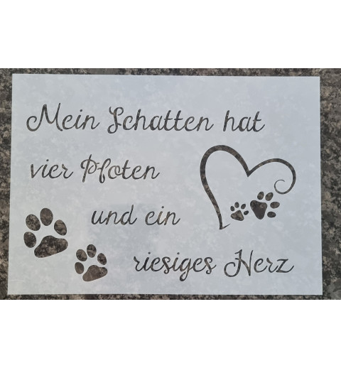 Schablone "Mein Schatten hat....."