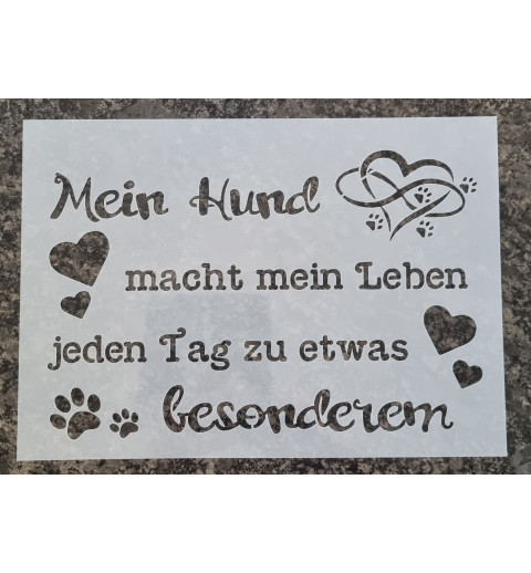 Schablone "Mein Hund....."