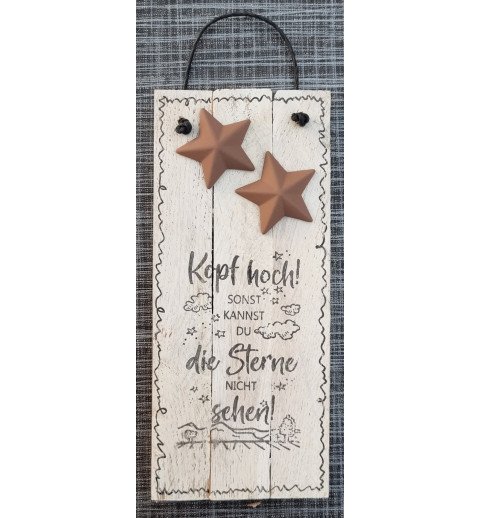 Mini Schild  " Kopf hoch...."