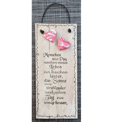Mini Schild  " Menschen wie Du...."