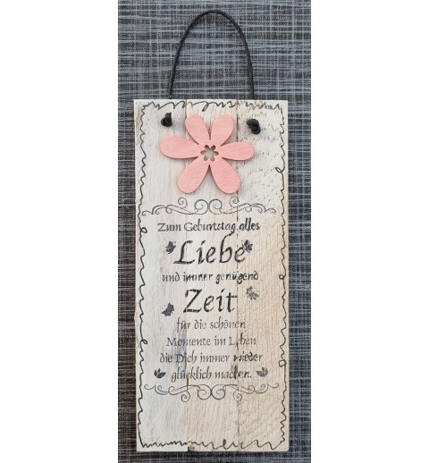 Mini Schild  " Zum Geburtstag...."