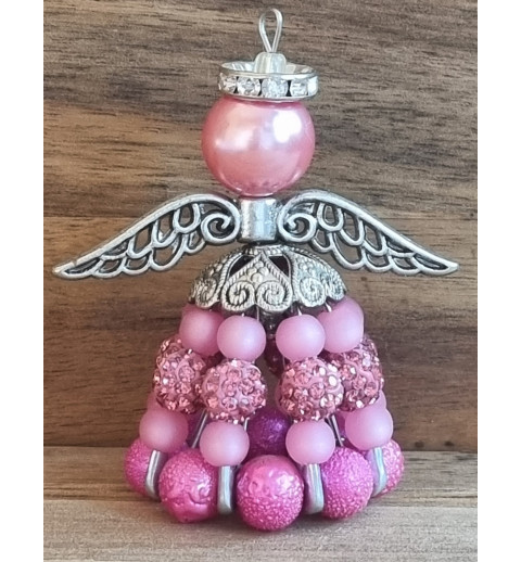 Sicherheitsnadel Engel pink/rosa