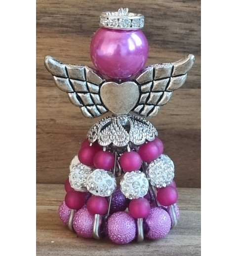 Sicherheitsnadel Engel pink