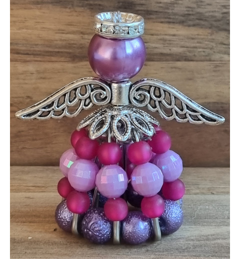 Sicherheitsnadel Engel pink/lila