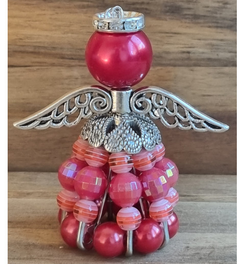 Sicherheitsnadel Engel rot