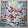 Serviette " Drei Wichtel im Wald "