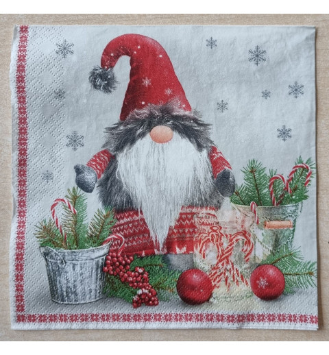 Serviette " Weihnachts Wichtel "