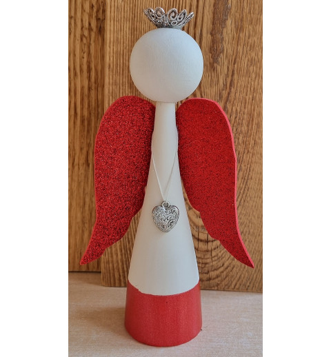 Raysin Engel weiss/rot