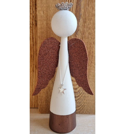 Raysin Engel weiss/braun