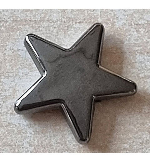 Kunststoff Stern mit Loch anthrazit