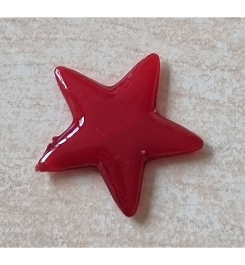 Kunststoff Stern flach rot
