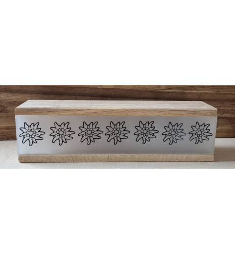 Led Lichterbalken "Edelweiss" Eiche