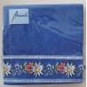 Servietten Edelweiss blau