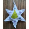 Stoff Stern zum Aufhängen " Weihnachtsbaum "