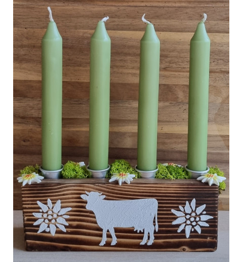 Adventsgesteck Alpenfeeling grün