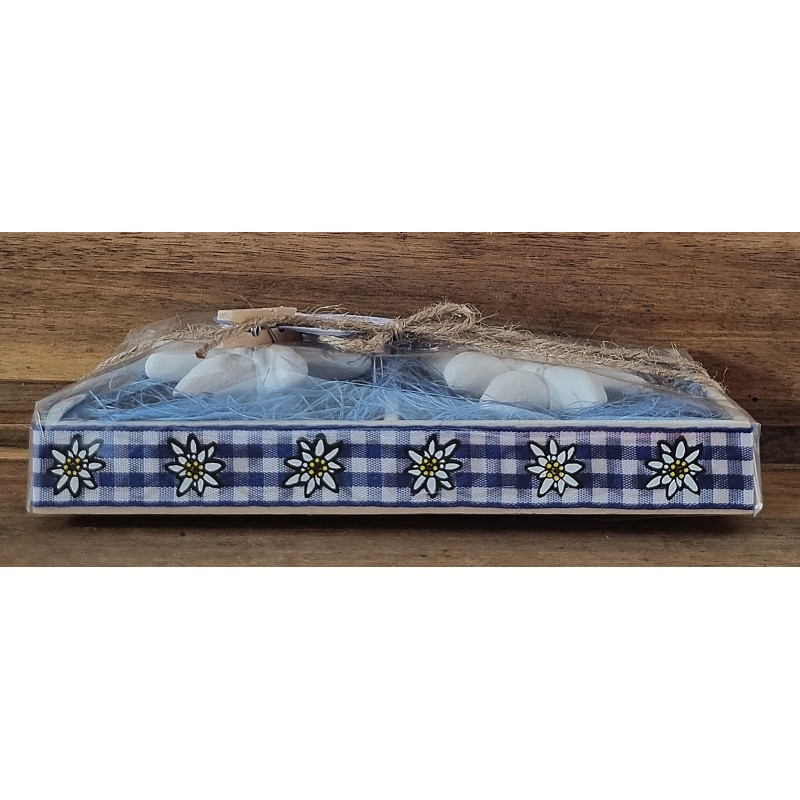 Edelweiss Set " Vo Härze " blau
