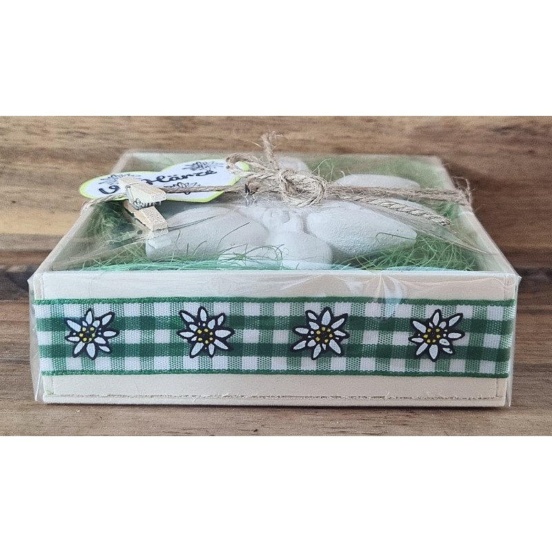 Edelweiss  " Vo Härze "  grün/kariert