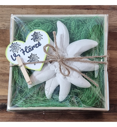 Edelweiss  " Vo Härze "  grün/kariert