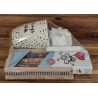 Tee Set " Lieblings Papa " Band blau kariert