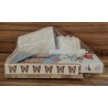 Tee Set " Herz" Band Schmetterlinge/creme