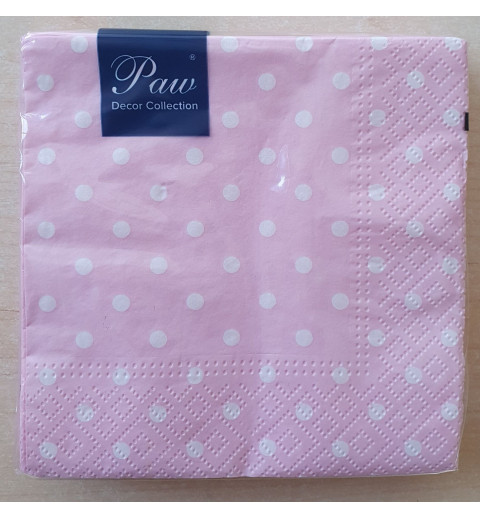 Servietten gepunktet rosa