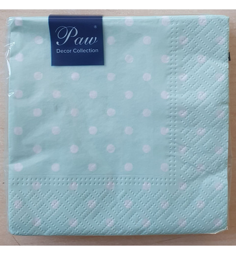 Serviette gepunktet mint