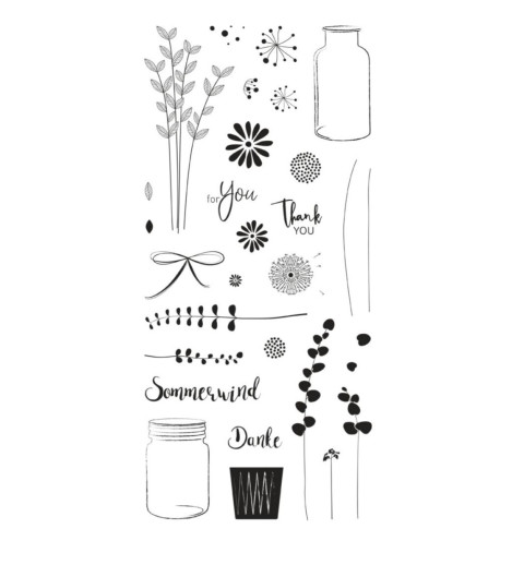 Clear Stamps  " Botanical "