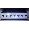 Led Lichterbalken " Hühner/Hähne "