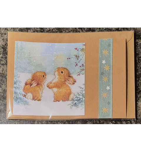 Karte " Hase im Schnee "