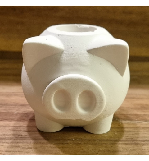 Beton Kerzenhalter Schwein