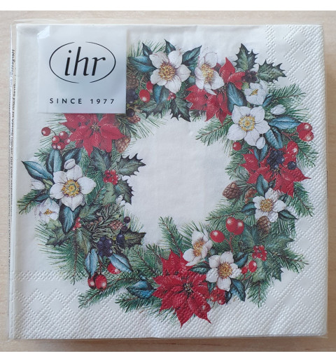 Servietten Weihnachtskranz