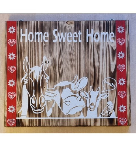 Schild Home sweet Home Tiere