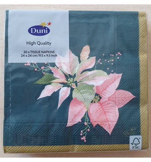 Servietten Weihnachtsstern rosa