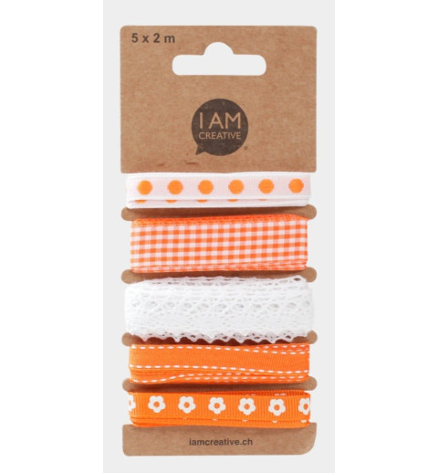 Dekobänder assortiert orange