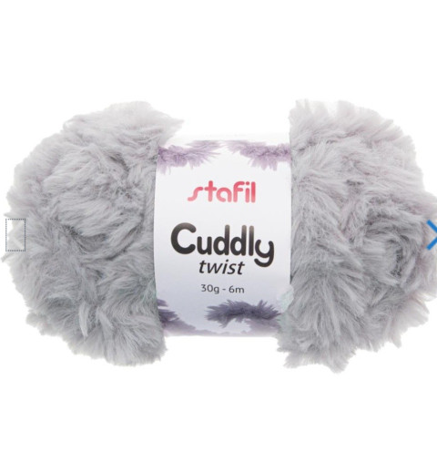 Garn Cuddly Twist hellgrau