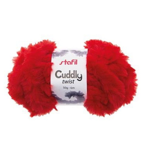 Garn Cuddly Twist rot