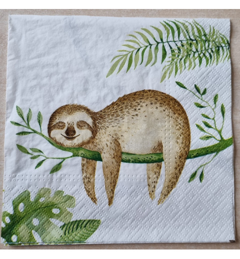 Serviette  " Faultier "