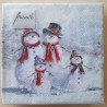 Servietten Schneemann Fammilie