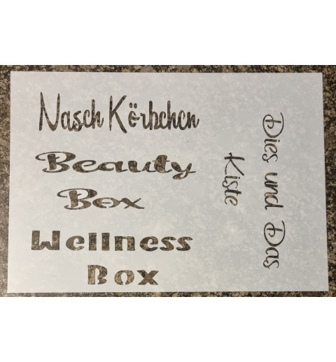 Schablone " Nasch Körbchen "